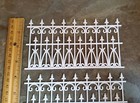 Dollhouse Fence Railing X2 White Victorian Or Georgian Garden 1 12 Scale