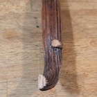 Rare Antique Brass Magnifying Glass carved Abisa Wood Handle early 1900 s v g c 