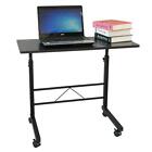 Computer Desk Laptop Table W  4 Wheels Rolling Table Office Notebook Table Stand