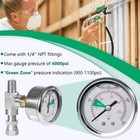 0580495 Hea Pressure Gauge For Titan Wagner Airless Paint Sprayer Up To 4000psi
