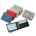 Slim Leather Wallet Business Driver s License Holder Credit Card Id Window Case