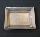 1957 Mcm Stieff Sterling Silver Monogrammed Dkb Ashtray Tobacciana Mcm Decor Vtg