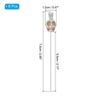 3  Skull Sewing Pins  8pcs Steel  Straight Pins  White