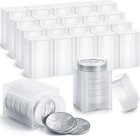 Square Coin Tubes 40mm For Silver Eagles Morgan Peace Dollars 20 Pack Stackable