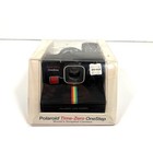 Polaroid Time-zero One Step Black Rainbow Sx-70 Instant Camera With Original Box