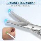 Hdama Nose Hair Scissors  Small Sicssors For Men Women Grooming Small  Silver