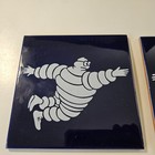 Bh 4 Diff Vintage Blue Original Michelin Tire Advertising Tiles With Bibendum