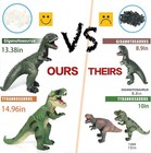 6 Piece Jumbo Dinosaur Toys For Kids 3-5 And Toddlers  Large Soft Dinosaur To   