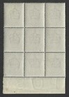 Gb Sg249 Kevii 1902 7d Grey-black  Unmounted Mint  Marginal Block Of 9