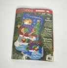 Dimensions Felt Applique Kit Snowman Christmas Stocking 18    Sequins Beads 8092