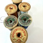 Vintage Wooden Thread Spools Lot 34 Silk Coats Clark Ont Mixed Quilting Sewing