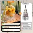   Ice Mold Wine Bottle Cooler  Diy Champagne Cocktail Clear Bucket 