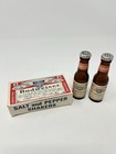 Vintage Budweiser Beer Bottle Salt Pepper Shakers Set Of 2 Original Box