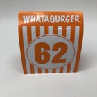 62 Individual Whataburger Restaurant Table Tent Numbers - Glossy
