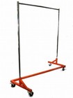 Heavy Duty Commercial Rolling Z Rack Orange Base W  Blue Nylon Cover 