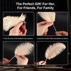 100 Pcs Natural Bulk Champagne Ostrich Feathers