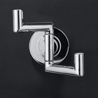 Sa-1008 Neo Double Robe Hook  Polished Chrome