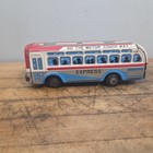  Vintage 1950 s 60 s T n  Tin Friction Motor Coach Express Bus