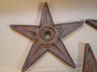 Set Of 5 Vintage Cast Iron 5 Point Stars   Achors  Architecture Salvage 8 5    