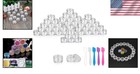 100 Clear Plastic Sample Containers With Lids - 3g