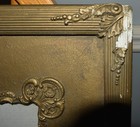 Wood Frame Antique 1800s With Glass And Oil Painting Signed Gold Gilted