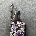 Vera Bradley Wallet Womens One Size Purple Floral Wristlet Quilted Zip Canvas