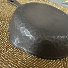 Vintage Unmarked Wagner  3 Hammered Cast Iron Skillet  Smooth Bottom