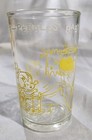 Vintage The Flintstones Pebbles  Baby-sitters  Promo Glass Clear Tumbler Yellow 