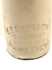 Ginger Beer Stoneware Bottle Antique Ep Shaw   Co Ltd Wakefield England Empty
