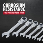 Craftsman 7-piece Sae Flex Reversible 72-tooth Ratchet Set  Chrome Finish