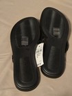New Blue Suede Shoes Women   s Size 9 Black Rhinestone Embellished Flip-flops Nwt