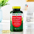 Triple Omega Softgels For Heart  Joint   Skin Health - 120 Count