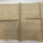 Nos Vtg Ruth J Davis Design  fruit Tile Set 11  Burlap Rug Hooking Pattern