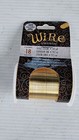 Lot 2 Beadsmith Wire Elements Copper 18 Gauge Med Temper Semi-flexible Gold