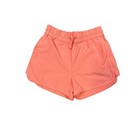 Athleta Girl Kids Coral Pink Athletic Shorts Size L 12 Drawstring Pockets