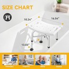 Heavy Duty Shower Chair  500 Lbs Capacity  Non-slip Shower Stool For Inside Use