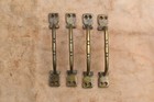 Cast Brass Door Gate Drawer Cabinet Handle Vintage Pull Handles Hardware 4 Pcs