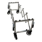 992lbs Folding Funeral Church Truck Stainless Steel Coffin Cart Casket Mortuary