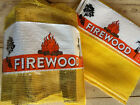 Yellow Or Red Mesh Firewood Bags Purple Kindling Bags  75 Or 1 Cubic Ft Sizes