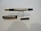 Terzetti Expert  Metal Silver  gt Trim Fountain Pen  Rollerball Combo Dual Set
