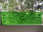 Rare Beauty   Antique Victorian Green Glass Window Tile Set Of 2 Queen Anne