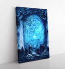 The Doors Of Durin Moria Lotr Framed Canvas Wall Art Print Lord Of The Rings