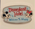 Disney Parks Pin Disneyland Hotel Mickey Minnie Welcome To Happy Pin