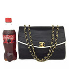 Chanel Cc Logo Lambskin Chain Shoulder Bag Bicolor 7bb0585