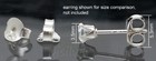 Genuine 925 Sterling Silver Butterfly Earring Backs Clutches Ear Nuts Findings