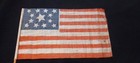 13 Star Parade Flag Rare 7  X 4 5  On It s Original 12  Wooden Pole 1865 - 1876 