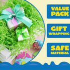 2 Lb Easter Green Paper Grass Crinkle Filler  Gift Basket Stuffer Craft Set