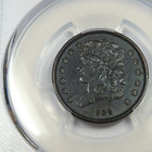 1835 Pcgs Unc Detail - Classic Head Half Cent 1 2c Us Coin  52633a