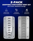 2 4pc Shipping Container Air Vent Set For Preventing Condensation Excessive Heat