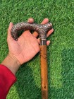 Victorian Walking Cane Carved Brass Handle Victorian Wooden Stick For Women